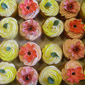 Cup cakes in Yellow and Pink